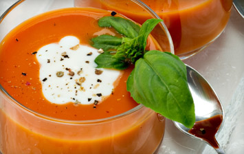 Roasted Red Capsicum Soup